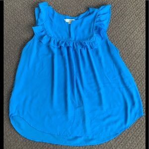 Sleeve ruffled blouse